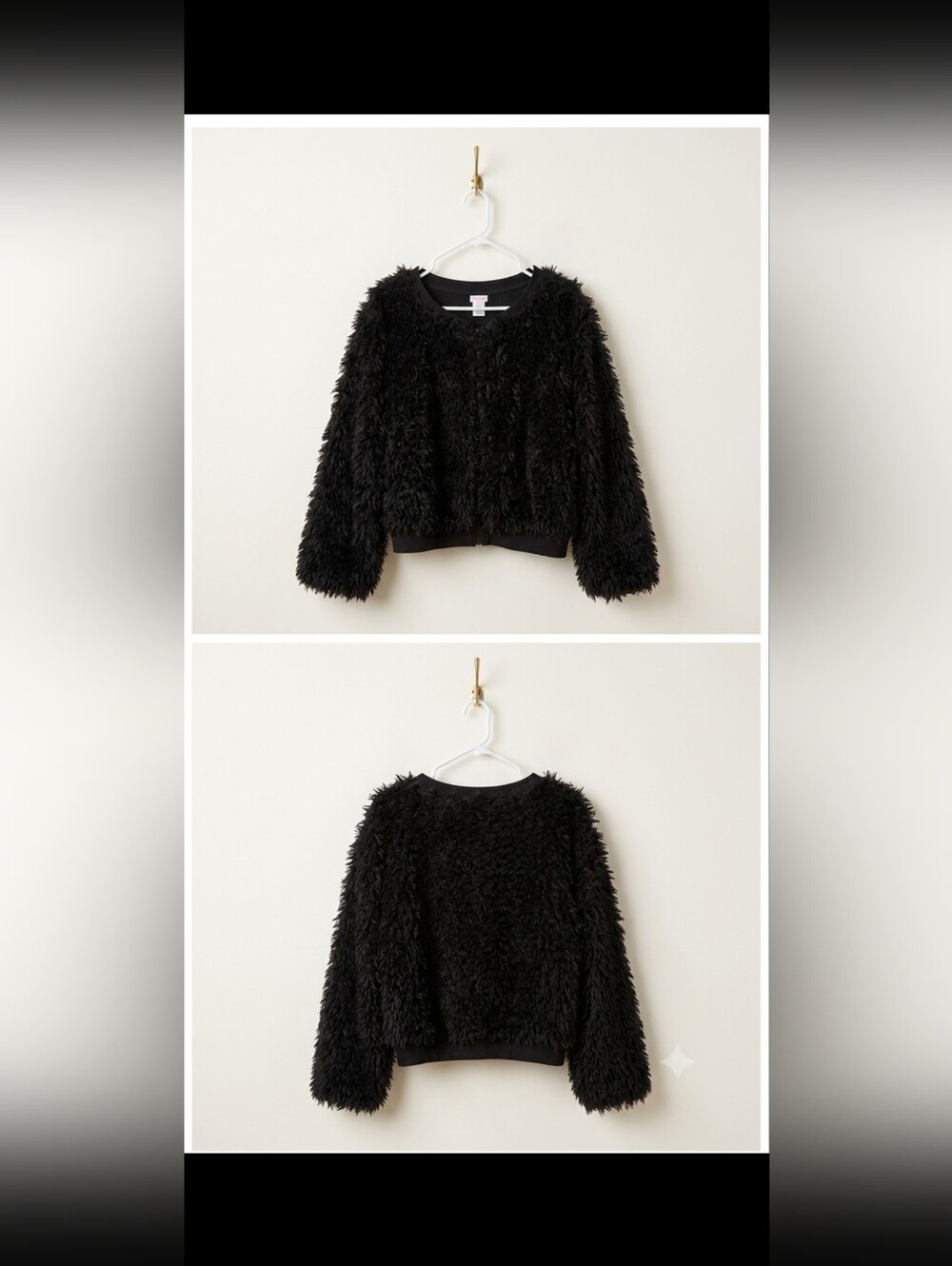 No Boundaries Black Fuzzy Pullover Sweater